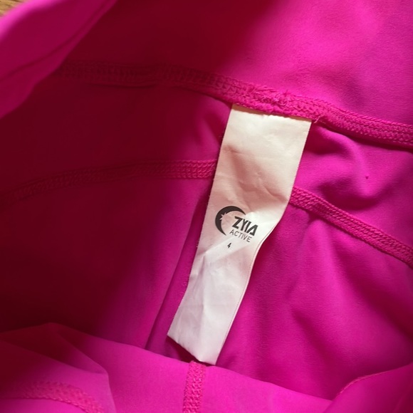 ZYIA Women’s Pink Drawstring Leggings, Size 4 - Picture 2 of 6